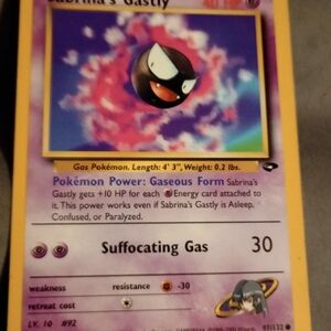 Pokemon Trading Card - Purple and Yellow